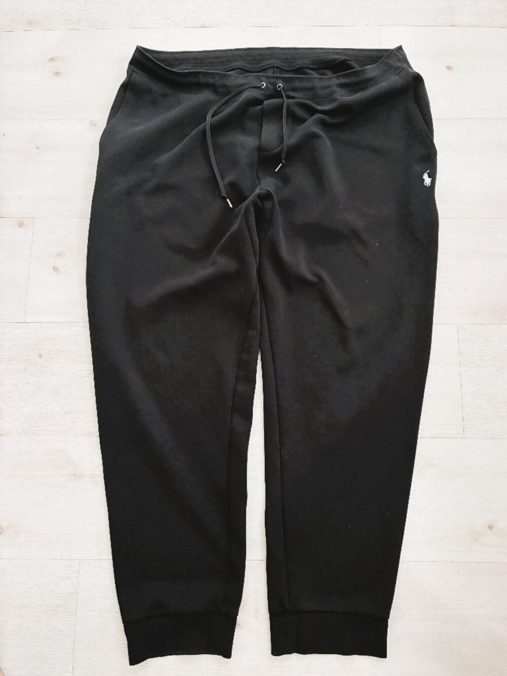 Polo Ralph Lauren Men's Big & Tall Double-Knit Jogger Pants Black Size 2XLT